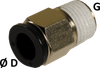 Mini Male Stud Connector