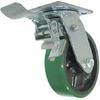 Total Locking Caster - Poly on Glass-Filled Nylon - Model 9A - 9AUG4x2-ML - Caster City, Inc.