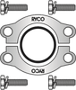 S42K – UNC Bolts Split Flange Clamp Kits Code 62