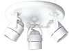 Three-Light Ceiling Mount Pinhole Light Fixture -- P6153-30WB