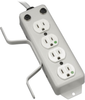 For Patient-Care Vicinity – UL 1363A Medical-Grade Power Strip; 4 Hospital-Grade Outlets, 10 ft. Cord, Drip Shield, Cord -- PS410HGOEMX