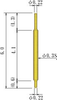 Double Ended Probe Pin - 8YF38L60GI-AU - JC Cherry, Inc.