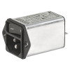 IEC Appliance Inlet C14 with Filter, Line Switch 1- or 2-pole, Front or Rear Side Mounting -- DC12 - Image