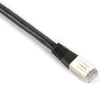 25FT Black CAT6 400MHz Patch Cable F/UTP CM Solid RJ-45 -- EVNSL0608MS-0025 - Image