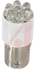 LAMP, T 3 1/4 MINI BAYONET LED CLUSTER,120VAC, YELLOW - 70081435 - Allied Electronics, Inc.