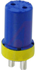 connector comp,insert only,size 12s,blue insul,2 #16 solder cup socket contact - 70141342 - Allied Electronics, Inc.