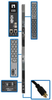 10kW 3-Phase Monitored PDU, LX Interface, 208/240V Outlets (42 C13/6 C19), LCD, NEMA L15-30P, 1.8m/6 ft. Cord, 0U 1.8m/70 in. Height, TAA -- PDU3EVN6L1530B - Image