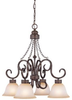 23624-BA Mid. Chandeliers-Glass Down - 782922 - Capital Lighting, Inc.