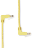 3FT Yellow CAT5e 100MHz Angled Patch Cable UTP 90° Down–90° Up - EVNSL24E-0003-90DU - Black Box