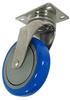Stainless Swivel Caster Blue/Gray Poly Wheel - Model 3A - SS-3ABP4-S - Caster City, Inc.