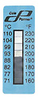 Irreversible 8-Point Vertical Temperature Label, 100-150F/37-65C; 25/Pk -- GO-08068-20 - Image
