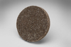 3M Scotch-Brite XL-UR Unitized Aluminum Oxide Medium Deburring Wheel - Coarse Grade - Quick Change Attachment - 2 in Diameter - 17194 -- 048011-17194 - Image