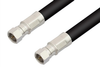 75 Ohm F Male to 75 Ohm F Male Cable 12 Inch Length Using 75 Ohm RG11 Coax - PE36135-12 - Pasternack