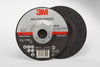 3M Ceramic Depressed-Center Wheel - 36 Grit Very Coarse Grade - 5 in Diameter - 7/8 in Center Hole - Thickness 1/4 in - 66545 -- 051115-66545 - Image