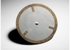 3M 605Y Diamond 1A1RS Cutoff Wheel - Side Spoked - 40 Grit Coarse Grade - 4 in Diameter - 3/4 in Center Hole - Thickness 0.104 in - 55452 -- 051141-55452 - Image