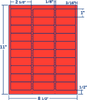 Fluorescent Red 2-5/8