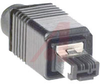 IP 67 Push Pull Cable Plug, Push Pull Plastic Housing (Black) - 70070054 - Allied Electronics, Inc.