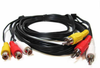 10ft 3 RCA Male to 3 RCA Female Audio Video Extension Cable -- RA13-10 - Image