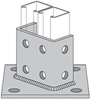Channel/Strut Post Base - PS 3064 SQ - Atkore International