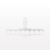 Bag Port Flange with Ribbed Base, Barbed, Natural - 11173 - Qosina Corp.