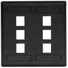 Datacommunication Face Plate - IFP26BK - Hubbell Incorporated