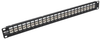 24-Port 1U Rack-Mount STP Shielded Cat5e/6 Feedthrough Patch Panel with 90-Degree Down-Angle Ports, RJ45 Ethernet, TAA -- N254-024-SH-D