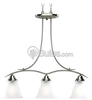 Three-Light Linear CFL Chandelier Fixture - P4325-09EBWB - bulbs.com
