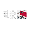 10 mm Bore, M250¬Æ Polymer, Clip Bearing with Double Flange -- S99GMCM1012436 - Image