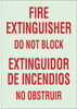Brady Bradyglo B-324 Polyester Green Fire Equipment Sign - 7 in Width x 10 in Height - Glow in the Dark - Language English / Spanish - 90158 - 754476-90158 - R. S. Hughes Company, Inc.