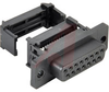 connector,d-subminiature,plastic body recept,flat cable term,15 socket contact - 70144977 - Allied Electronics, Inc.