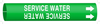 Brady B-915 White on Green Plastic Strap-On Pipe Marker - 3 1/2 in Character Height - 4270-H -- 754473-59481