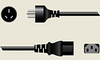 Danish Detachable Power Cord -- A7303 - Image