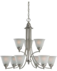 31577-962 Mid. Chandeliers-Glass Up - 697716 - Capital Lighting, Inc.