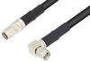 SMA Male to SMA Male Right Angle With Times Connectors Cable 36 Inch Length Using LMR-240 Coax - PE3C0104-36 - Pasternack