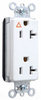 Duplex/Single Receptacle -- PTIG26362-W - Image