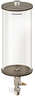 Clear View Single Feed Manual Lubricator, 1 gal Acrylic Reservoir, 1/2” Male NPT - B4461-128AB4W - Oil-Rite Corp.