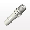 Threaded Connector, Barbed, Natural - BT4S8 - Qosina Corp.
