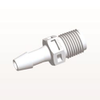 Threaded Connector, Barbed, White - N4S630 - Qosina Corp.