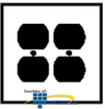 Leviton 2-Gang Receptacle Wallplate - 88116 - TelephoneStuff.com