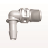 Threaded Elbow Connector, Barbed, Natural - N4E6 - Qosina Corp.