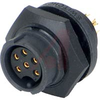PANEL CONNECTOR, FEMALE, WEATHERTIGHT, #20 CONTACTS, 6 PIN - 70214371 - Allied Electronics, Inc.