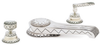 Greet Deco Deck-Mount Roman Tub Spout: N&ordm; 15307 Two-Valve Deck-Mount Tub Set with Levers - 15307 - P. E. Guerin