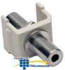 Hubbell Snap Fit 3.5mm Feed-Thru Stereo Jack - SF35FFAL - TelephoneStuff.com