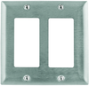 Wall Plate, 2 Gang, 2 Decorator, Sst; Accessory Type Hubbell Wiring Devices - 17M2889 - Newark, An Avnet Company