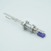 Thermocouple-Power Feedthrough, 1 Pair Type E, w/ Miniature TC Connector, 5000 Volts, 15 Amps, 2 Pins, 1.33″ Conflat Flange - A0443-8-CF - MPF Products, INC.
