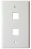 2 Port Wall Plate for Keystone -- 68PL-A2 - Image