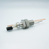 Thermocouple-Power Feedthrough, 1 Pair, Type J, w/ Miniature TC Connector, 5000 Volts, 50 Amps, 2 Pins, 1″ Baseplate - A5239-4-BP - MPF Products, INC.