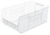 Akro-Mils Akrobin 300 lb Clear Industrial Grade Polymer Stacking Storage Bin - 29 1/4 in Length - 18 3/8 in Width - 12 in Height - 1 Compartments - 30290SCLAR - 30290SCLAR - R. S. Hughes Company, Inc.