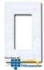 Siemon Single Gang Plastic Designer Faceplate - DR-S-02 - TelephoneStuff.com