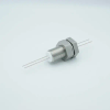 Power Feedthrough, 1000 Volts, 8 Amps, 2 Pins, 0.050″ Nickel Conductors, 1.0″ Baseplate Bolt - A0505-2-BP - MPF Products, INC.